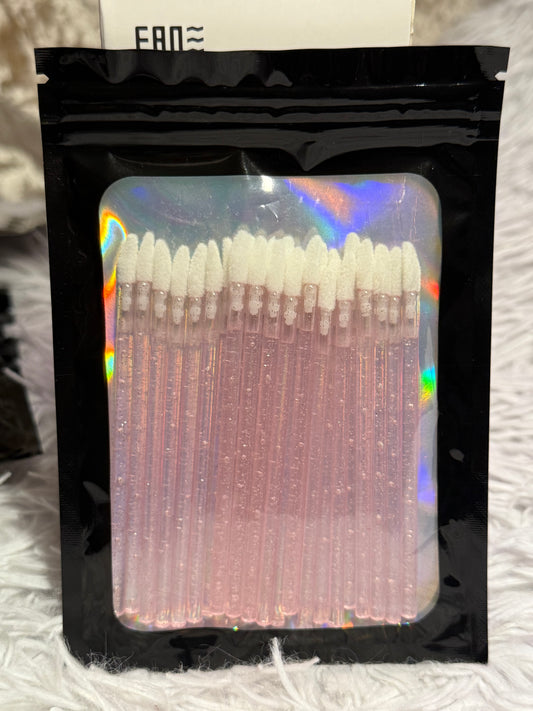 Pink Disposable lip brushes